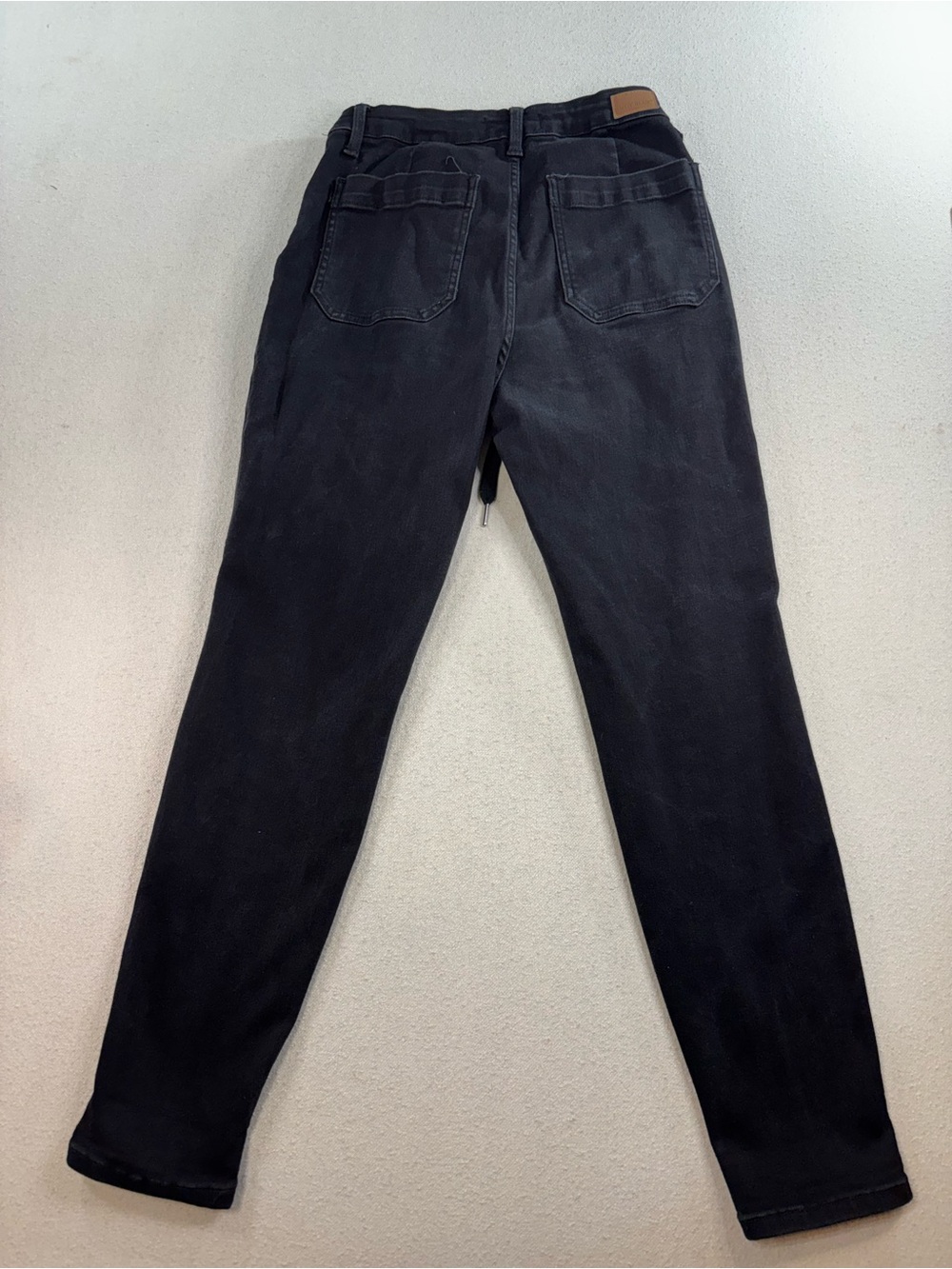 Judy Blue Black Jogger Jeans Women’s 11/30 High Rise Drawstring Stretch Denim - Picture 3 of 8